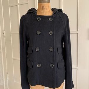 Black wool coat